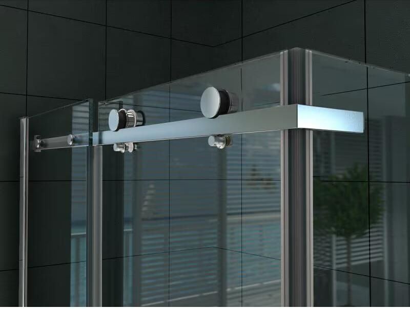 Aloni Douchecabine 90x140x195 cm | 1 Schuifdeur | Helder glas | Chroom