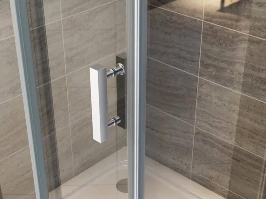 Aloni Douchecabine 80x80x190 cm | 1 Draaideur | Helder glas | Chroom