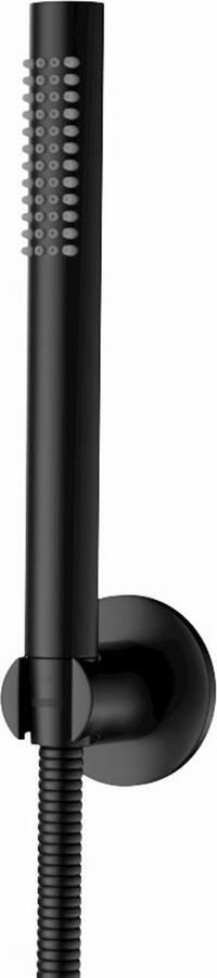 Aloni Douchekraan | Opbouw | Thermostaatkraan | 2-weg | hoh 15 cm | 2-hendels | Rond | Zwart - Foto 2