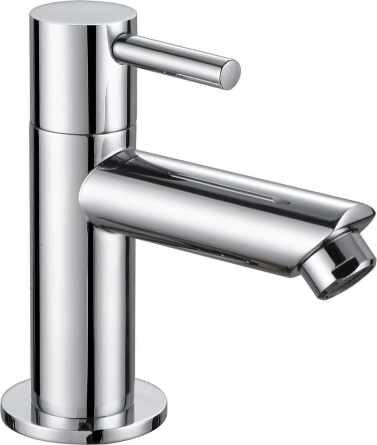 Aloni fonteinset zwart 37X20X10 cm kraangat rechts met kraan sifon en waste in chroom