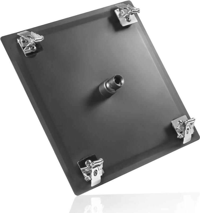 Aloni Hoofddouche | 30 cm | Aan plafond | RVS | Vierkant | Gun metal - Foto 2