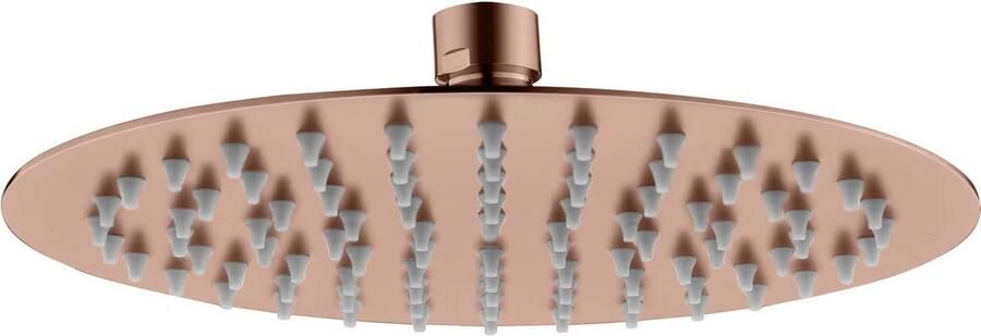 Aloni Hoofddouche | 30 cm | Opbouw | Messing | Rond | Geborsteld koper - Foto 2