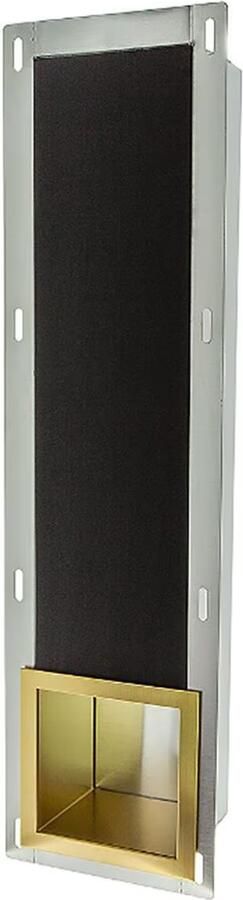 Aloni Inzetstuk tbv reserverolhouder | Wandmontage | Messing | Goud geborsteld - Foto 2