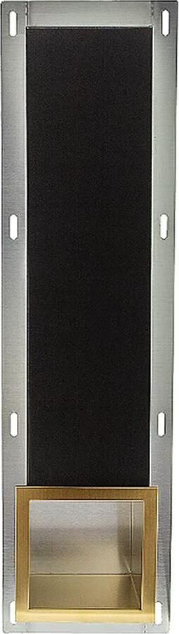 Aloni Inzetstuk tbv reserverolhouder | Wandmontage | Messing | Goud geborsteld