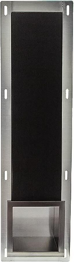 Aloni Inzetstuk tbv reserverolhouder | Wandmontage | Messing | Gunmetal