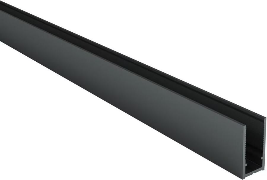 Aloni Muurprofiel voor douchewand | 200 cm | Gunmetal grijs - Foto 2