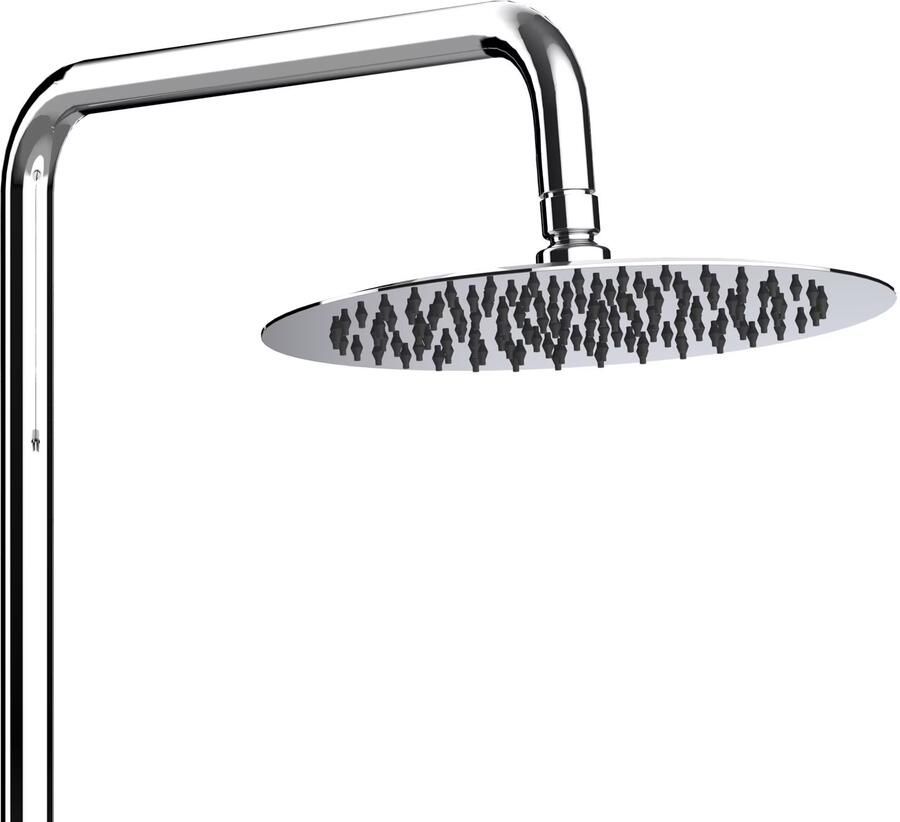 Aloni Regendouche set | opbouw | Thermostaatkraan | 2-weg | Rond | Chroom - Foto 3