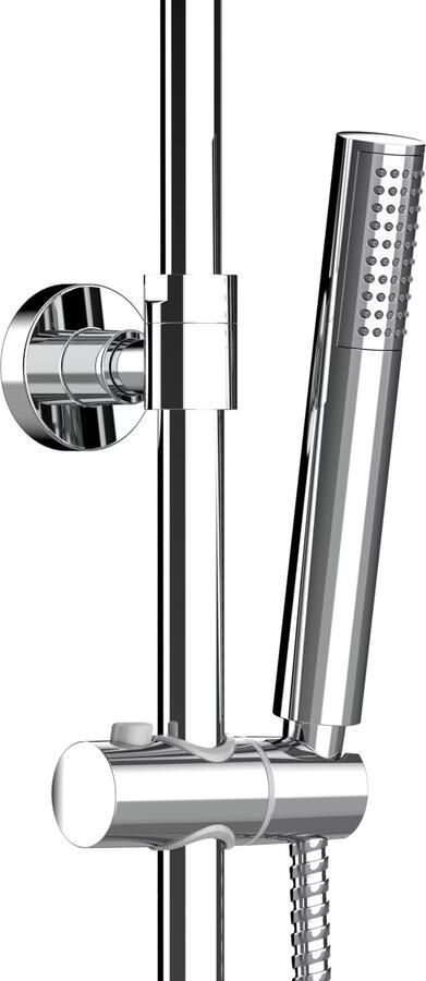 Aloni Regendouche set | opbouw | Thermostaatkraan | 2-weg | Rond | Chroom - Foto 2