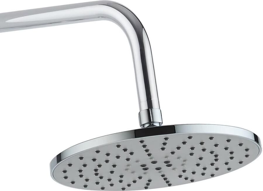 Aloni Regendouche set Tondo | Opbouw | 20 cm | Excl.Kraan | Incl.Handdoucheset | Chroom