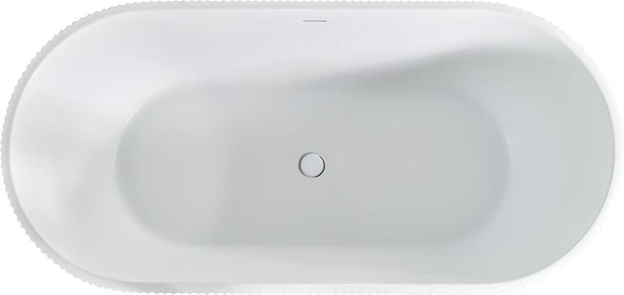 Aloni Vrijstaand bad Rondo | 170x80x58 cm | Acryl | Vrijstaand | Mat wit - Foto 2