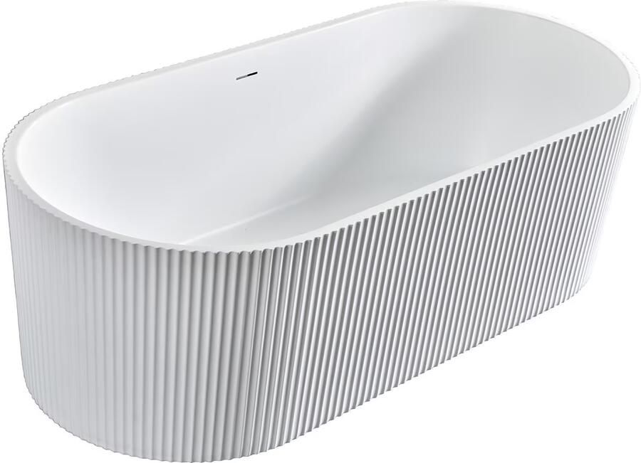 Aloni Vrijstaand bad Rondo | 170x80x58 cm | Acryl | Vrijstaand | Mat wit