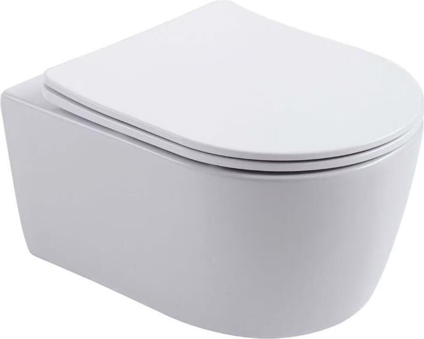 Aloni Wandcloset Pro | 49 cm | Zonder spoelrand | Wandhangend | Incl.Softclose zitting | Keramiek | Wit - Foto 3