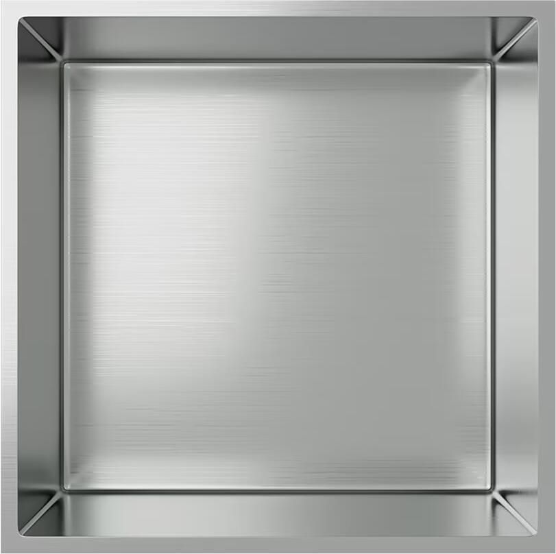 Aloni Wandnis Inbouw | 30x30x10 cm | 1 vak | RVS look - Foto 3