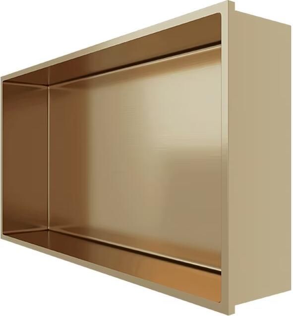 Aloni Wandnis Inbouw | 30x60x10 cm | 1 vak | Goud geborsteld - Foto 2