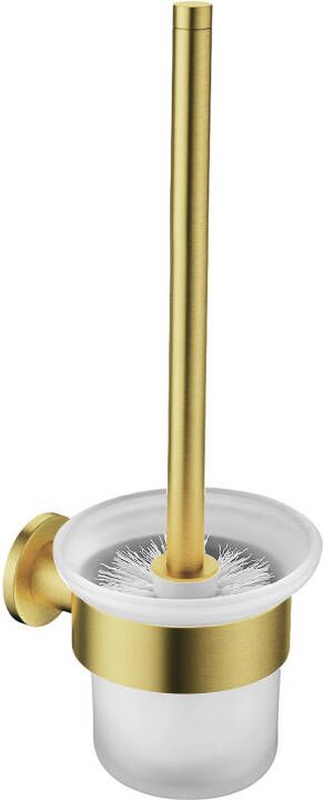 Aloni Creavit toiletborstel met wandhouder geborsteld goud