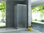Aloni Douchecabine 90x90x195 cm | 2 Schuifdeuren | Helder glas | Chroom - Thumbnail 1