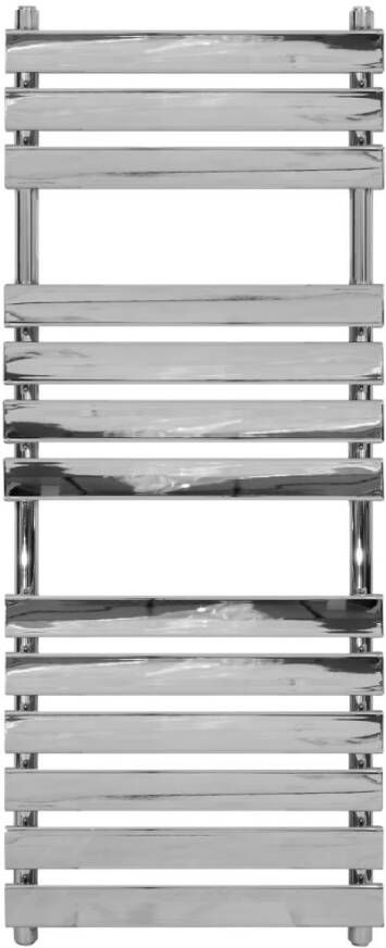 Aloni Handdoekradiator Flora | 130x50 cm | Links-Rechts aansluiting | 430 watt | Chroom