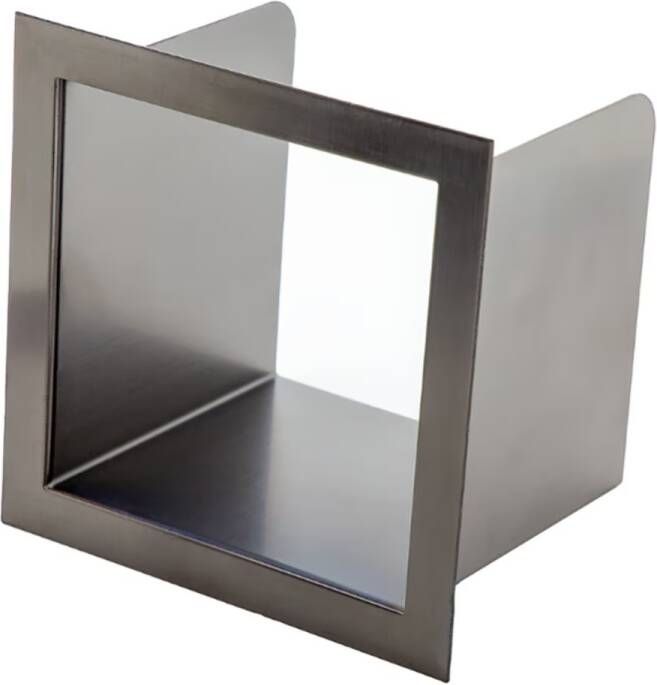 Aloni Inzetstuk tbv reserverolhouder | Inbouw | 16x16 cm | Gunmetal