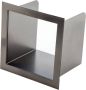 Aloni Inzetstuk tbv reserverolhouder | Inbouw | 16x16 cm | Gunmetal - Thumbnail 1