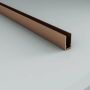 Aloni Muurprofiel voor douchewand | 200 cm | Geborsteld koper - Thumbnail 1