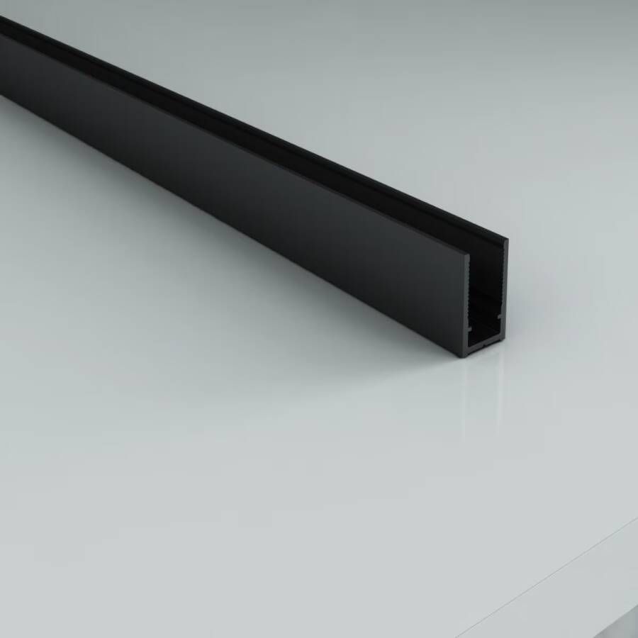 Aloni Muurprofiel voor douchewand | 200 cm | Mat zwart