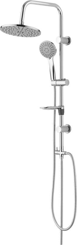 Aloni Regendouche set Tondo | Opbouw | 20 cm | Excl.Kraan | Incl.Handdoucheset | Chroom
