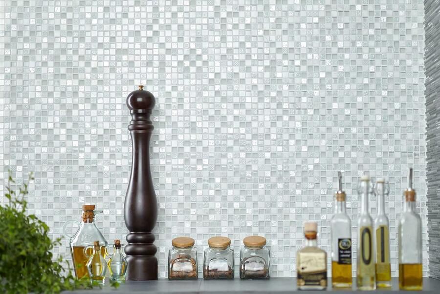 Aquacolor Fashion Wandtegel | 30x30 cm | Glans Wit