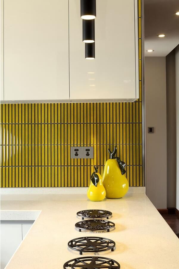 Aquacolor Mood Wandtegel | 29.6x29.9 cm |Geel