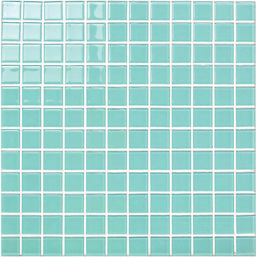 Aquacolor Crystal Uni Barcelona mozaiek 23x23 mm blauw glans