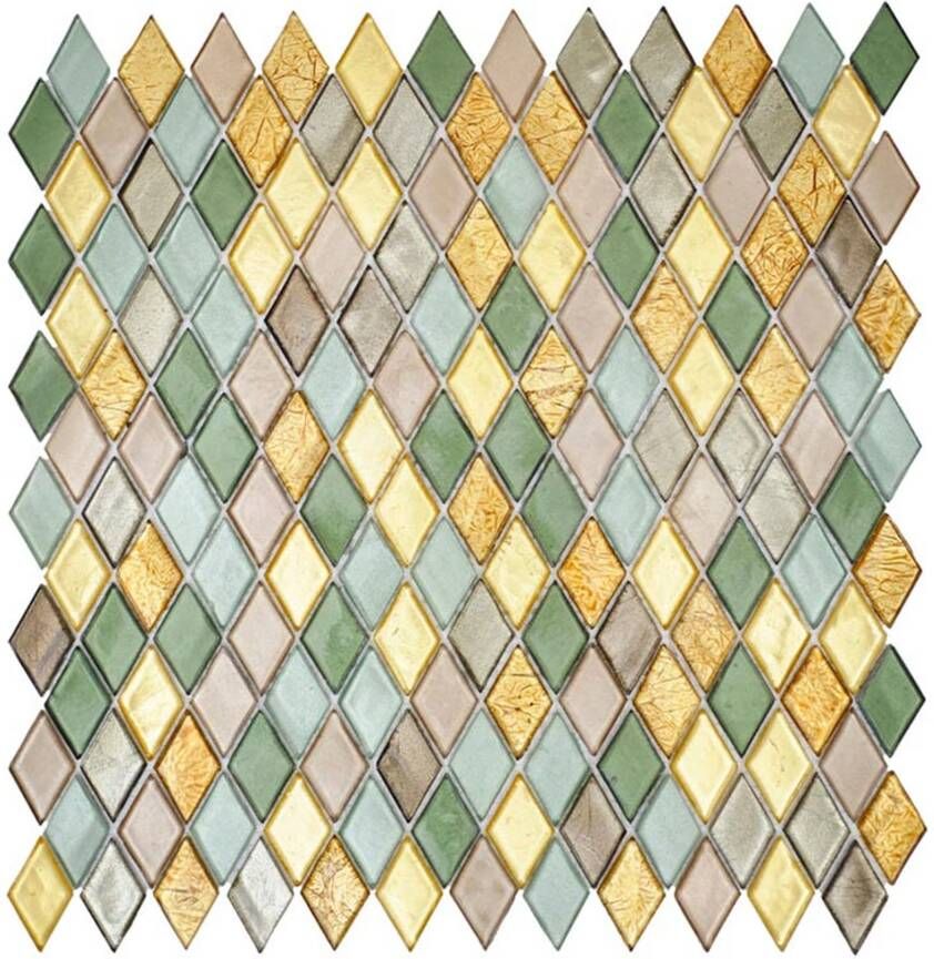 Aquacolor Eclat Wandtegel | 29.5x30.3 cm | Mozaiek |Meerkleurig