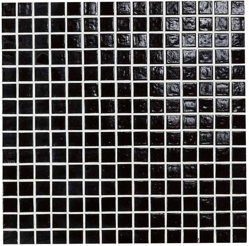 Aquacolor Glass Normal Negro mozaiek 20x20 mm zwart mat