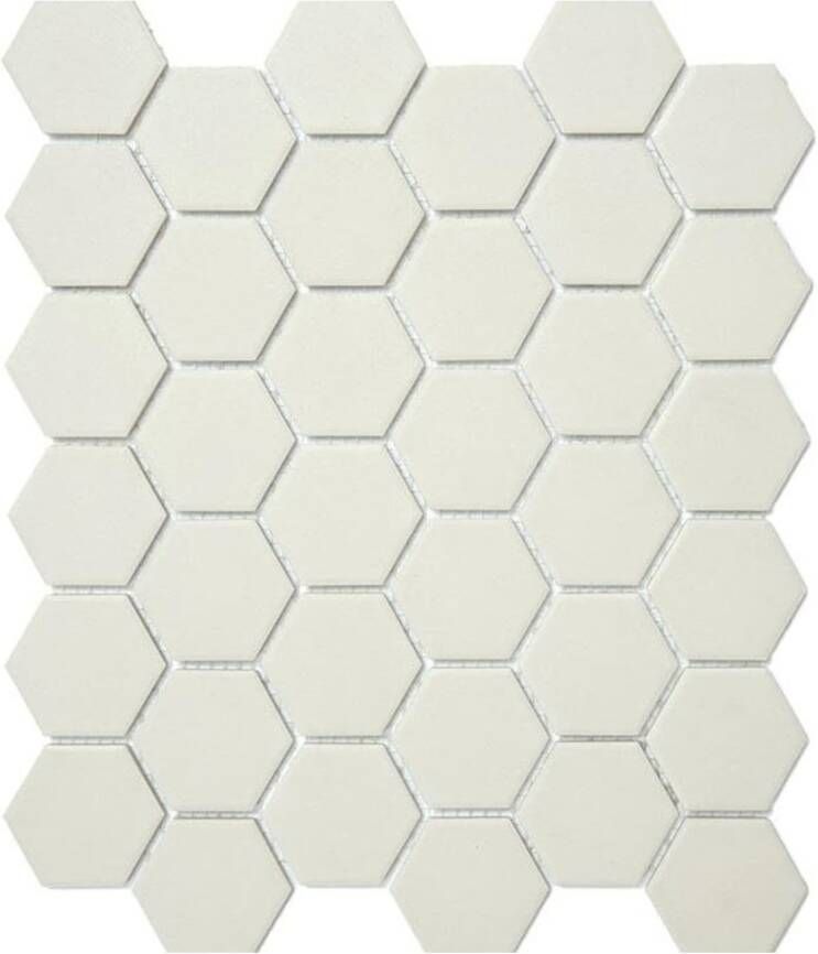 Aquacolor Massive Wandtegel | 28.1x32.5 cm | Mozaiek | Mat Beige
