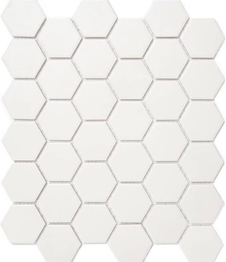 Aquacolor Massive Wandtegel | 28.1x32.5 cm | Mozaiek | Mat Wit