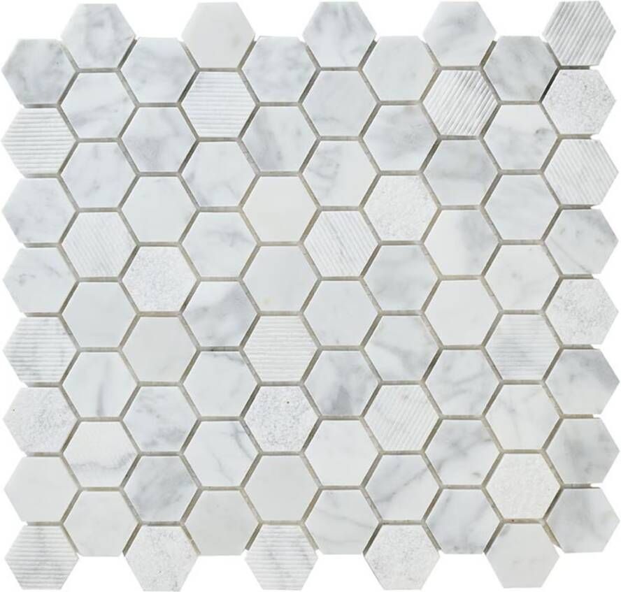 Aquacolor Natural Wandtegel | 29x30.5 cm |Wit