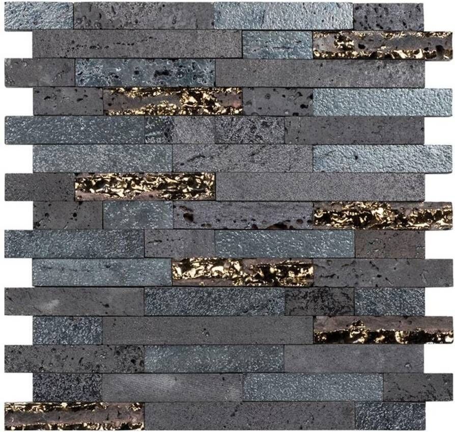 Aquacolor Natural Wandtegel | 30x30 cm |Zwart