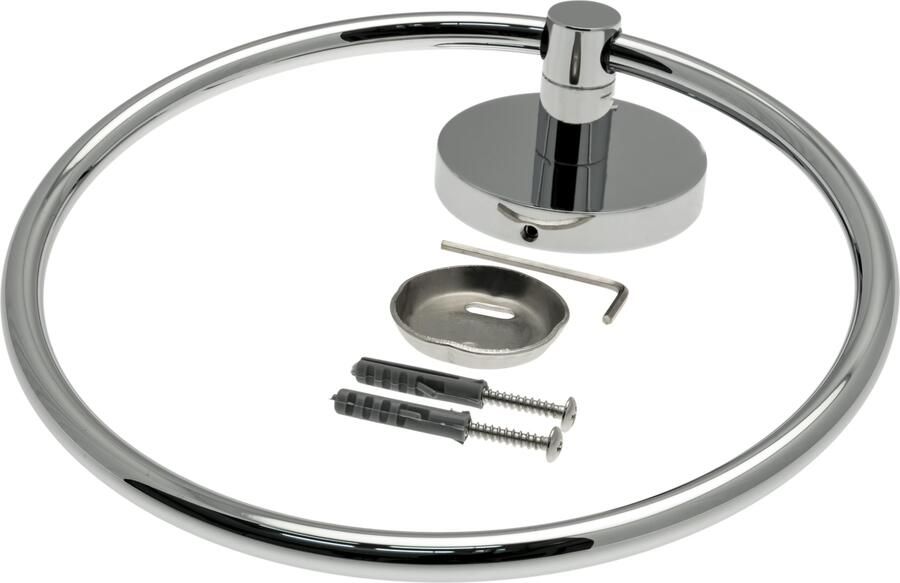 Aqualux Handoekhouder Pro2000 | Wandmontage | Enkel houder | RVS | Chroom