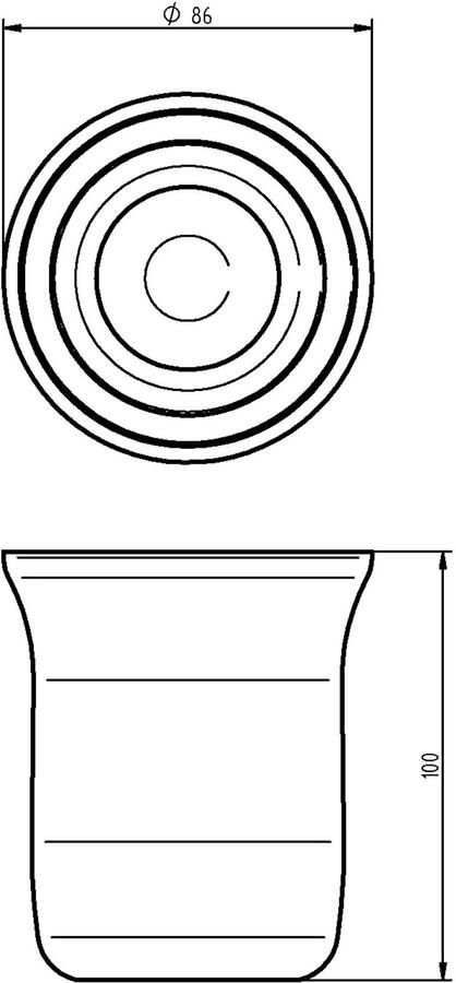 Aqualux PRO 1900 los glas voor glashouder