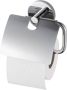 Aqualux PRO 2000 toiletrol houder met klep rond chroom - Thumbnail 1