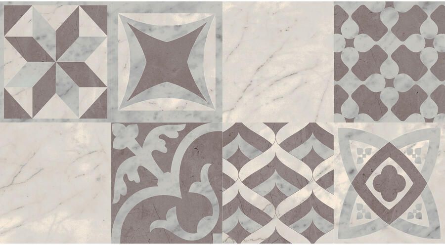 Atlas Concorde Solution Exigo Wandtegel | 30.5x56 cm | Gerectificeerd | Natuursteenlook | Gepolijst Wit Bruin - Foto 2