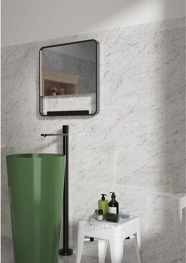 Atlas Concorde Solution Exigo Wandtegel | 30.5x56 cm | Gerectificeerd | Natuursteenlook | Gepolijst Grijs