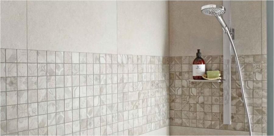 Baerwolf Cementovintage Wandtegel | 29.8x29.8 cm | Mozaiek | Mat Beige - Foto 2