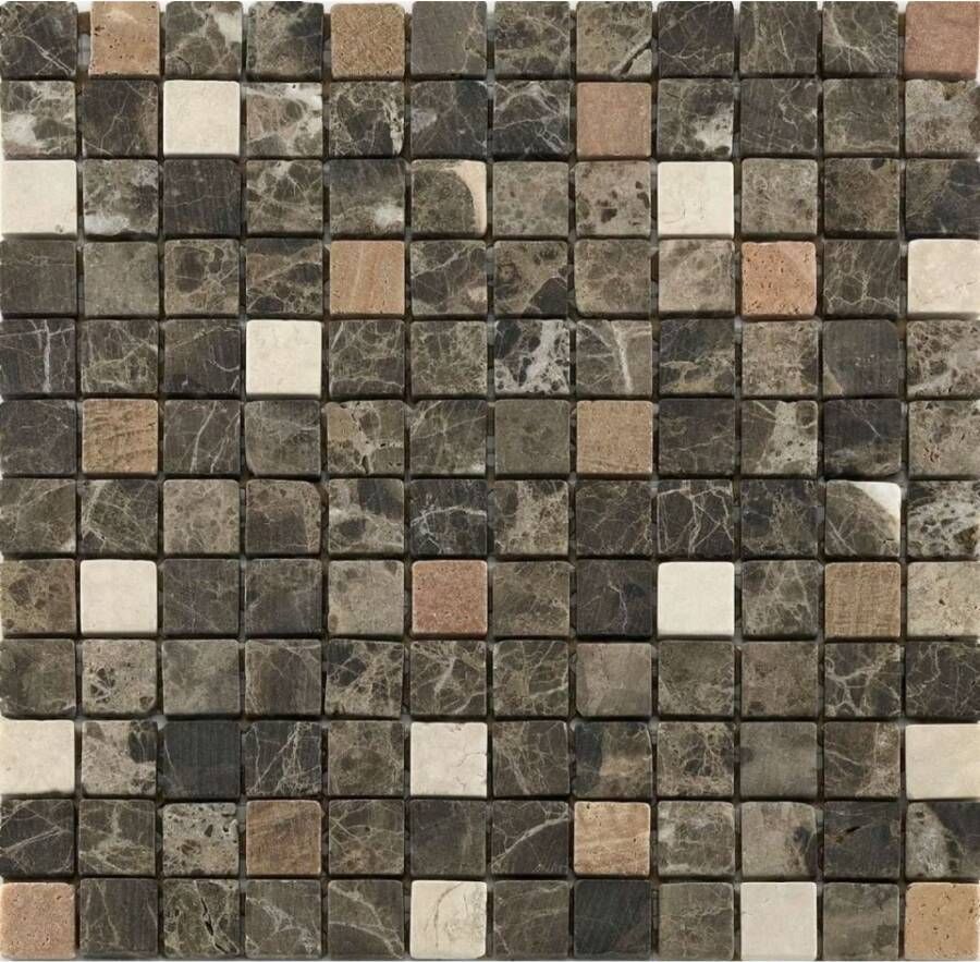 Baerwolf Mosaico Wandtegel | 30.5x30.5 cm |Bruin