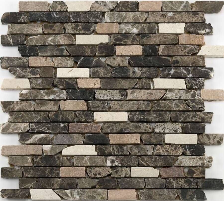 Baerwolf Mosaico Wandtegel | 30.5x30.5 cm |Bruin