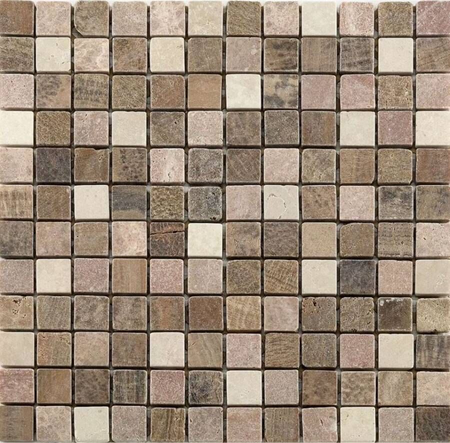 Baerwolf Mosaico Wandtegel | 30.5x30.5 cm |Bruin