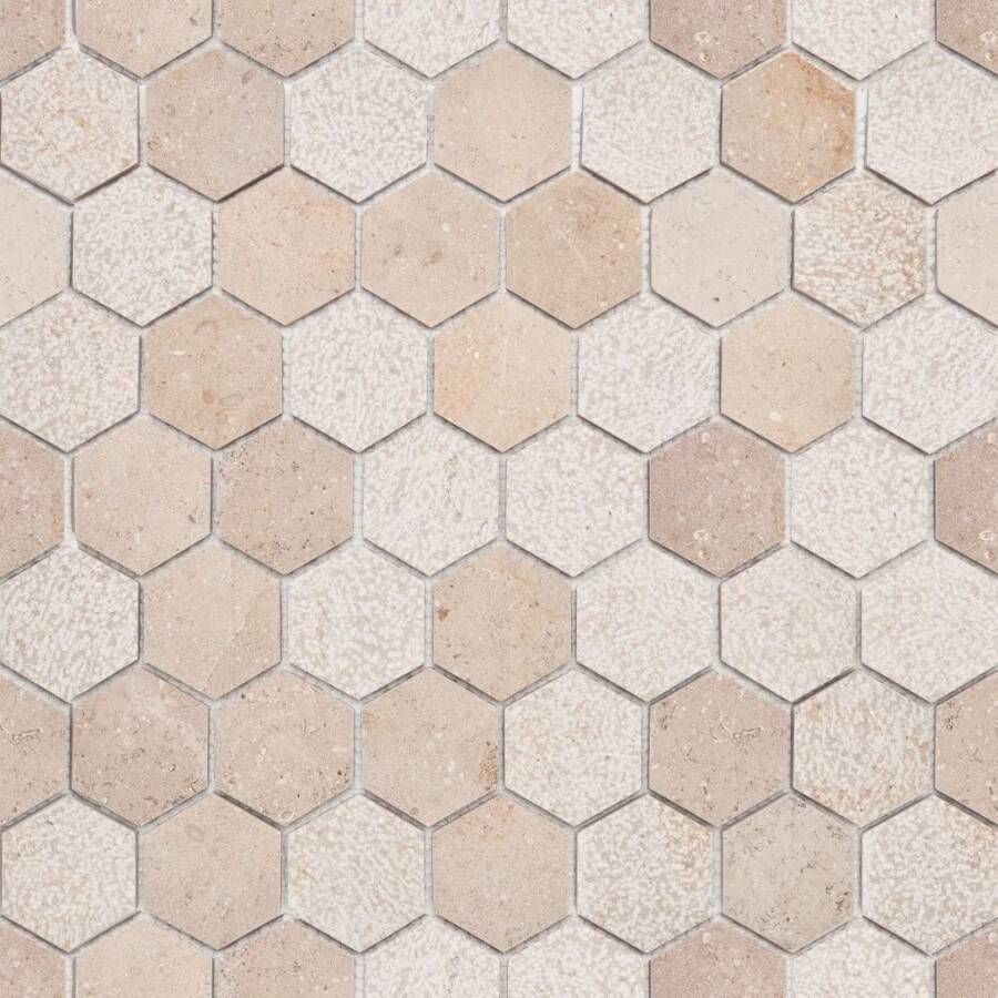 Baerwolf Naturalstone Wandtegel | 29.8x30.1 cm | Mat Beige