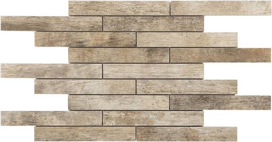 Baerwolf Vintage Wandtegel | 29.7x42.5 cm | Mozaiek |Meerkleurig