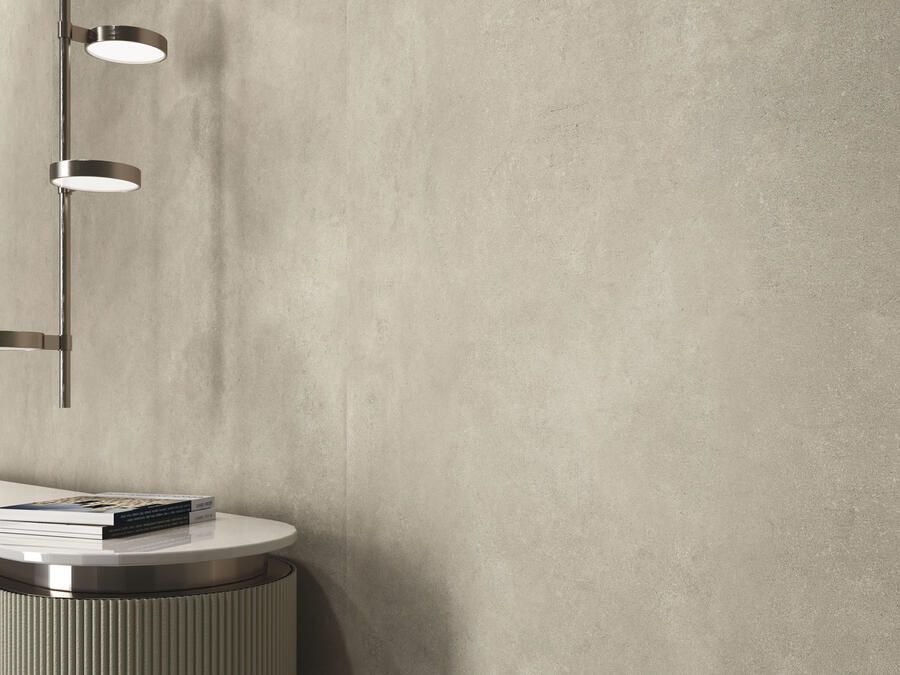 Baldocer Cerámica Arkety Vloer- en wandtegel | 120x240 cm | Gerectificeerd | Betonlook | Mat Beige