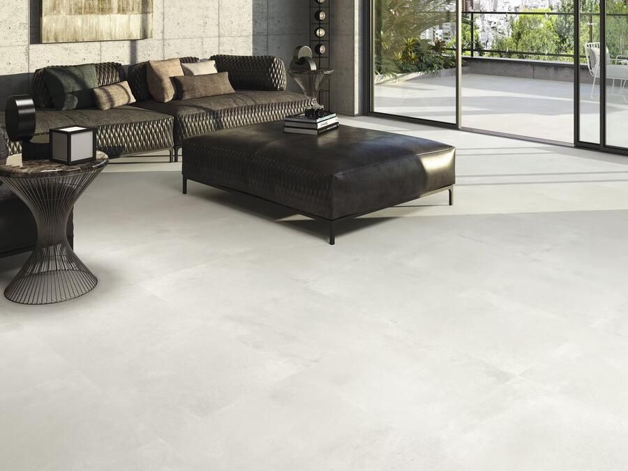 Baldocer Ceramica Arkety vloertegel 60x60cm 10mm Vierkant gerectificeerd Betonlook bit silver mat SW07310865-1 - Foto 2