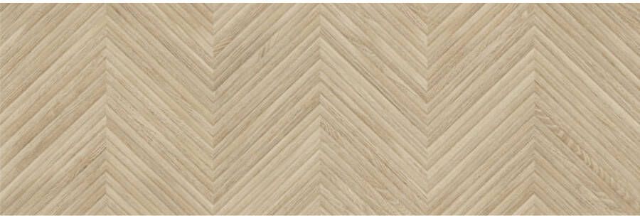 Baldocer Cerámica Larchwood Zig Alder houtlook 30x90 cm beige