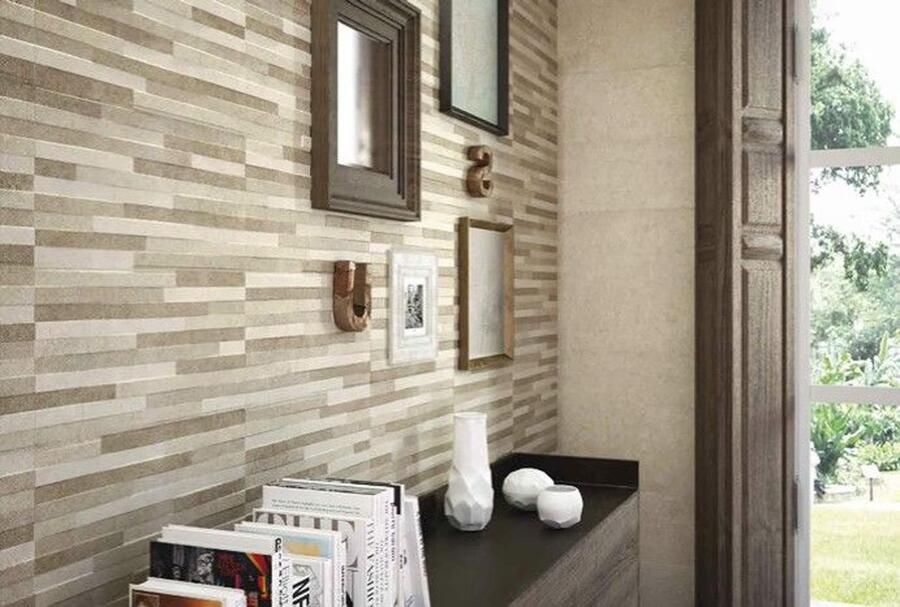 Baldocer Ceramica Pierre Taupe Decor wandtegel 30x60cm 10mm Rechthoek gerectificeerd Natuursteen look mat taupe SW07315158
